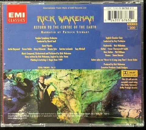Rick Wakeman – Return To The Centre Of The Earth (Used) - Maple City Music