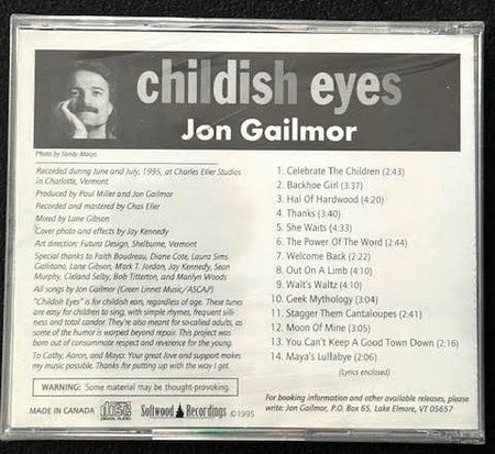 Jon Gailmor — Childish Eyes (New) - Maple City Music