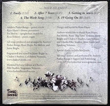Andrew Parker-Renga – Emily (Issue III: Emily) (CD, EP, Inkred Sound Records) - Maple City Music