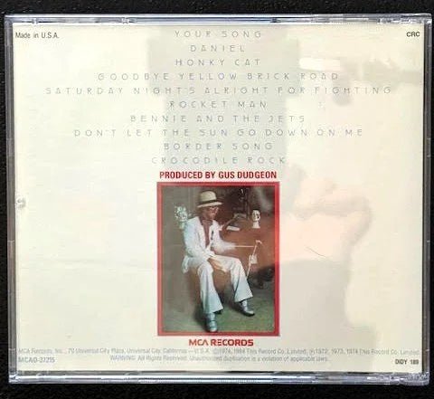 Elton John – Greatest Hits (CD, MCA Records MCAD-37215) - Maple City Music