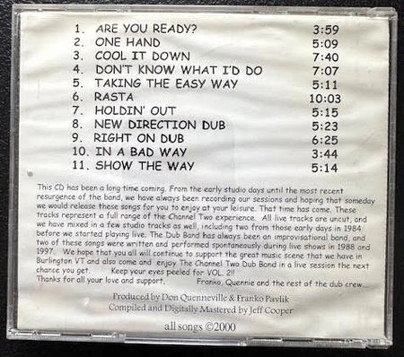 Channel Two Dub Band – Are You Ready? Vol. 1 (CD, 2000, Independent) - Maple City Music