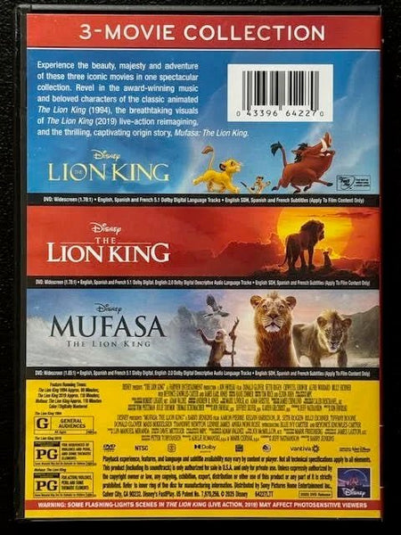 The Lion King — 3-Movie Collection (Used) - Maple City Music
