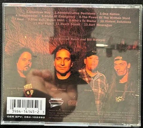 Sacred Reich – Still Ignorant (1987-1997) Live (Used) - Maple City Music
