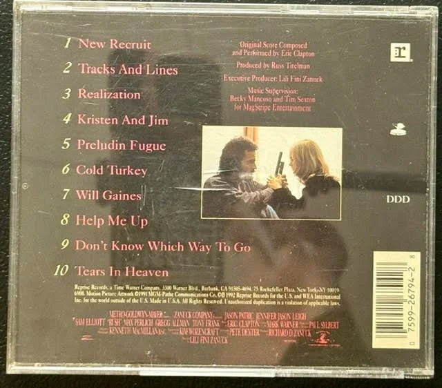 Eric Clapton – Music From The Motion Picture Soundtrack Rush (CD, 1992, Reprise Records / Duck Records 9 26794-2) - Maple City Music