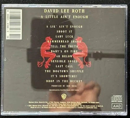 David Lee Roth – A Little Ain't Enough (CD, Album, Club Edition, 1991, Warner Bros. Records W2 26477) - Maple City Music