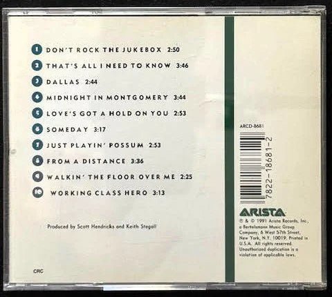 Alan Jackson – Don't Rock The Jukebox (CD, 1991, Arista ARCD-8681) - Maple City Music