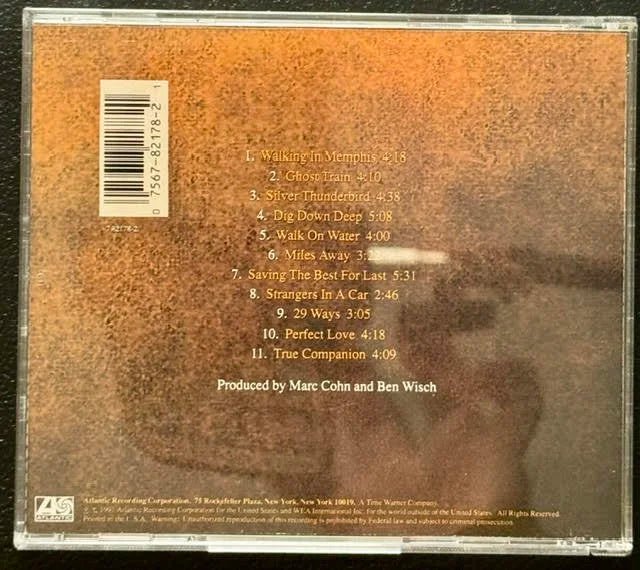 Marc Cohn – Marc Cohn (CD, 1991, Atlantic 7 82178-2) - Maple City Music