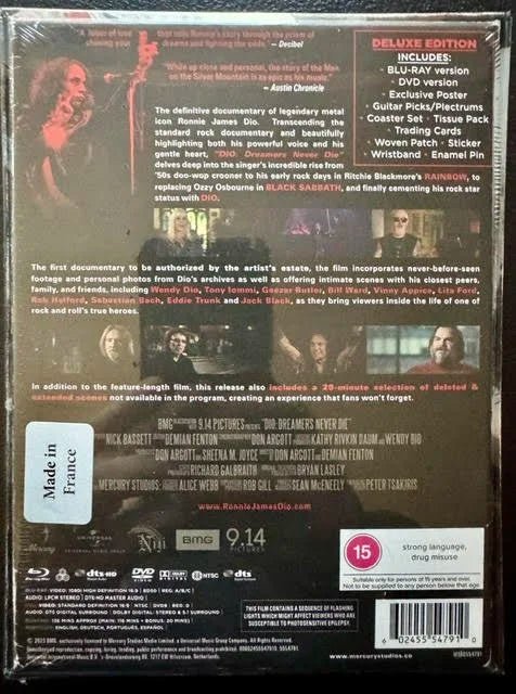Dio – Dreamers Never Die (DVD/Blu-ray Deluxe Edition, 2022, BMG) - Maple City Music