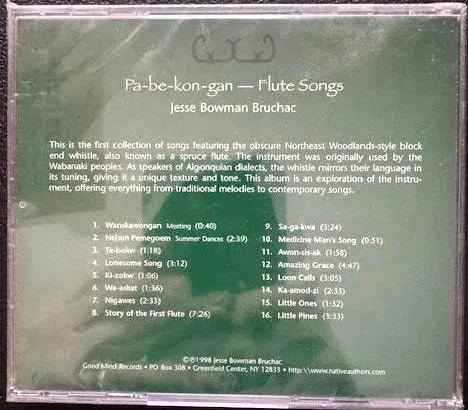 Jesse Bowman Bruchac – Pa-be-kon-gan (Flute Songs) (New) - Maple City Music