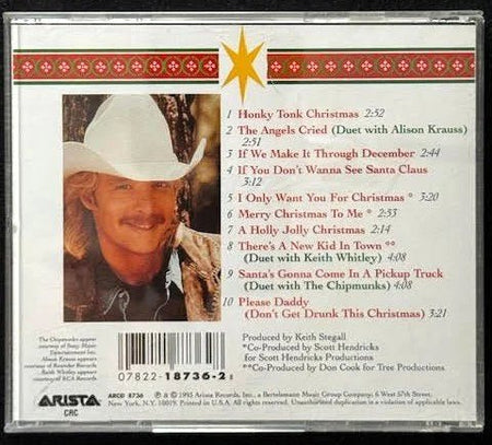 Alan Jackson – Honky Tonk Christmas (CD, 1993, Arista 07822-18736-2) - Maple City Music
