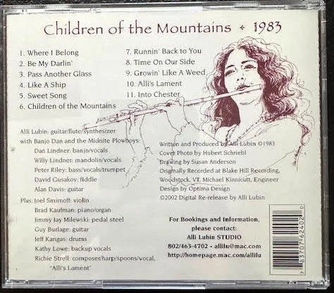 Alii Lubin – Children of the Mountains (CD, 1983, Independent) - Maple City Music
