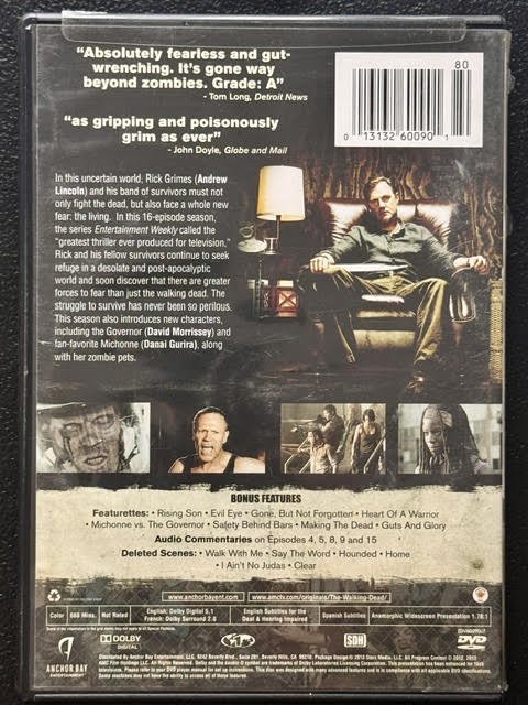 The Walking Dead – The Complete Third Season (DVD, Lionsgate / AMC Studios) - Maple City Music