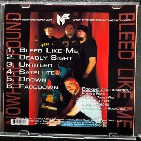 Nowhere Found – Bleed Like Me (New) - Maple City Music