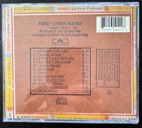 Tonic – Lemon Parade (Used) - Maple City Music