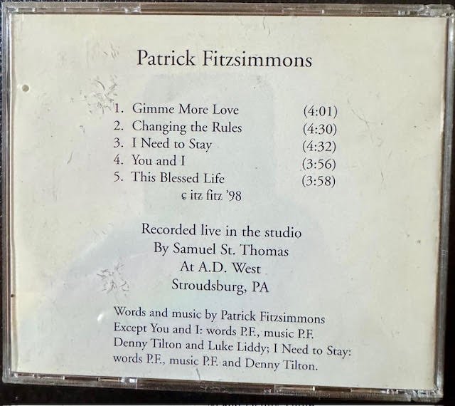 Patrick Fitzsimmons – Patrick Fitzsimmons (New) - Maple City Music