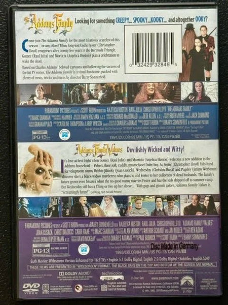 The Addams Family / Addams Family Values – 2-Movie Collection (DVD, Paramount Pictures) - Maple City Music