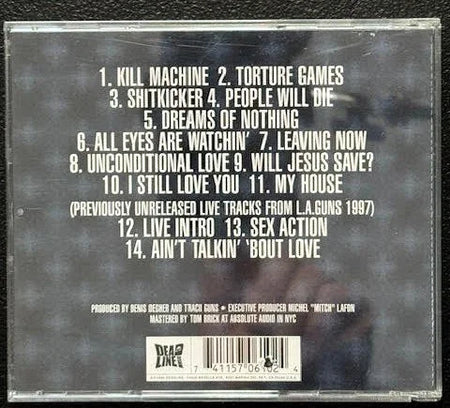 Tracii Guns – Killing Machine (CD, 1999, Deadline Music CLP 0610-2) - Maple City Music