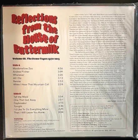 Wolf Roxon – Reflections From The House Of Buttermilk – Volume III (The Demo Tapes 1970–2013) (LP, 2020, Independent) - Maple City Music