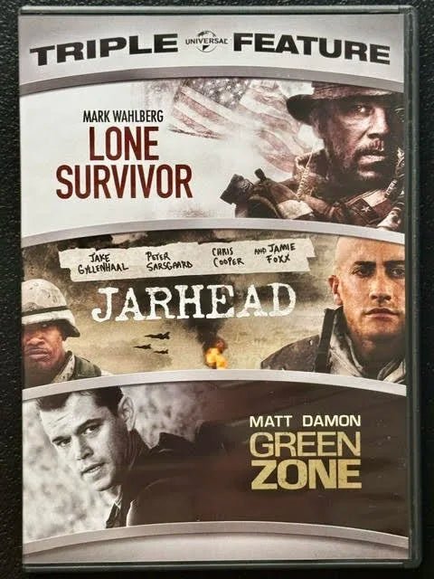 Jarhead / Green Zone / Lone Survivor (DVD, Triple Feature, Universal Pictures Home Entertainment) - Maple City Music