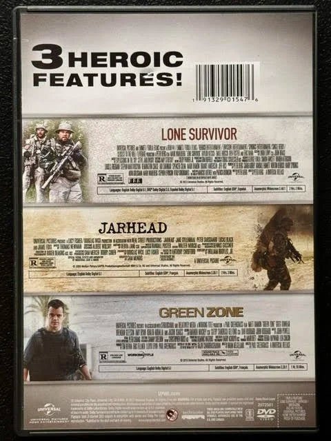 Jarhead / Green Zone / Lone Survivor (DVD, Triple Feature, Universal Pictures Home Entertainment) - Maple City Music