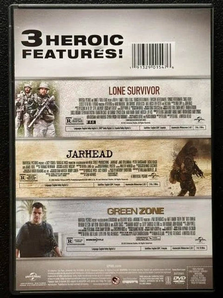Jarhead / Green Zone / Lone Survivor (DVD, Triple Feature, Universal Pictures Home Entertainment) - Maple City Music