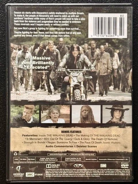 The Walking Dead – The Complete Sixth Season (DVD, Lionsgate / AMC Studios) - Maple City Music