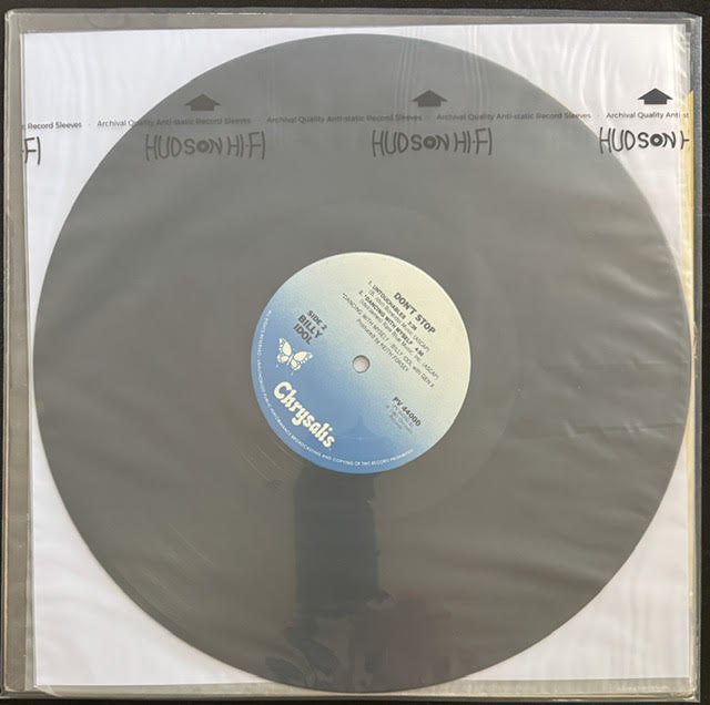 Billy Idol – Don't Stop (Vinyl, 12", 33⅓ RPM, EP, Pitman Pressing, Oct. 1981, Chrysalis PV 44000)