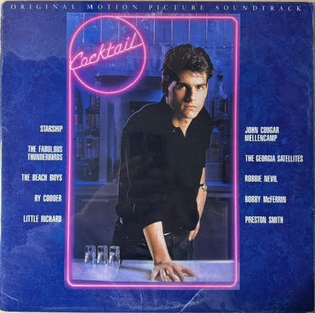Various – Cocktail (Original Motion Picture Soundtrack) (Vinyl, 1988, Club Edition, Carrollton CRC Pressing, Elektra E1-60806)