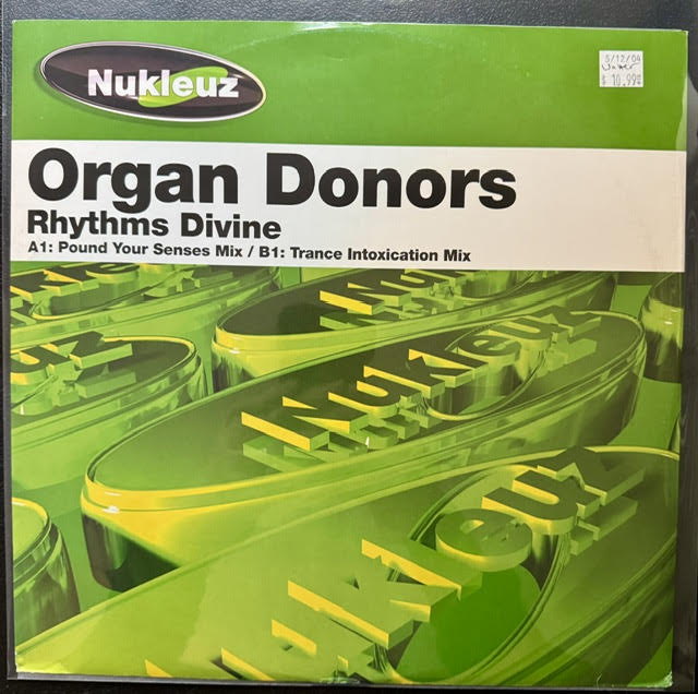 Organ Donors – Rhythms Divine (Vinyl, 12", 45 RPM, 2004, Nukleuz 0610PNUK)