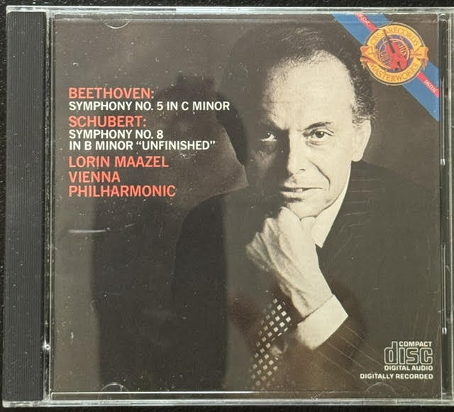 Lorin Maazel / Vienna Philharmonic – Beethoven: Symphony No. 5 / Schubert: Symphony No. 8 “Unfinished” (CD, 1981, CBS Masterworks MK 36711)